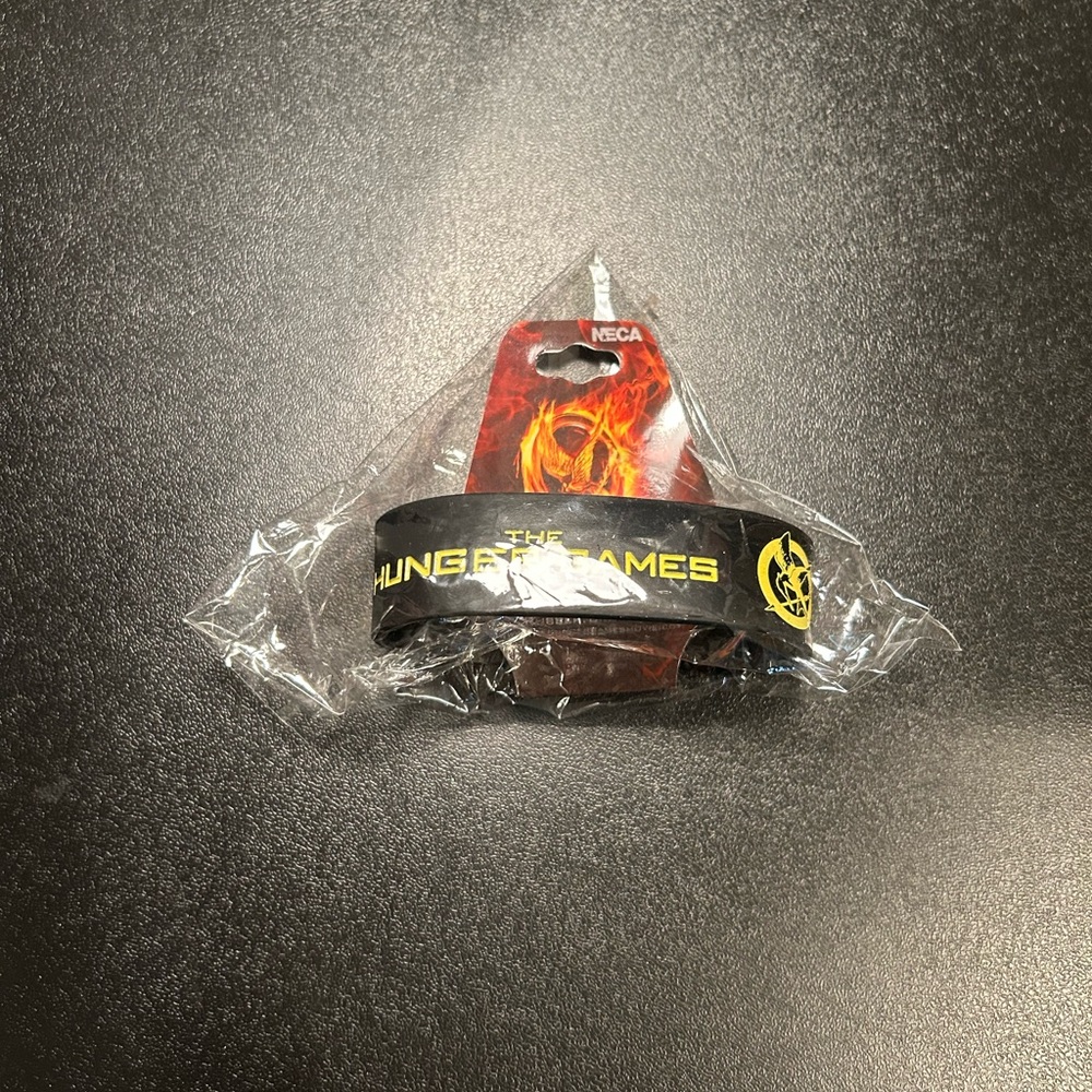 The Hunger Games Black rubber Wristband